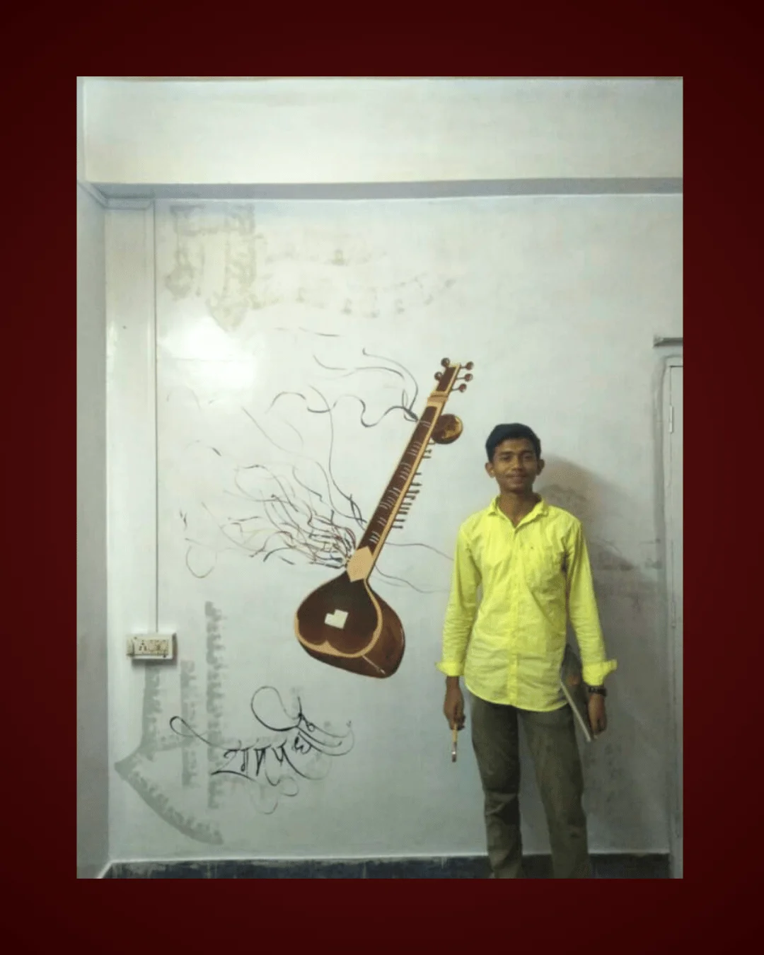 First paintings (young Sahil)